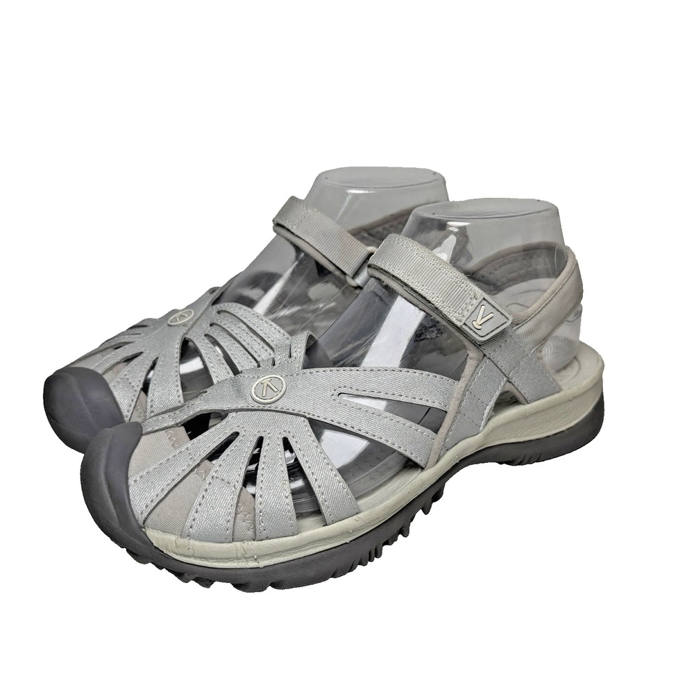 Keen Women's Light Gray Silver Strappy Outdoor Sandals